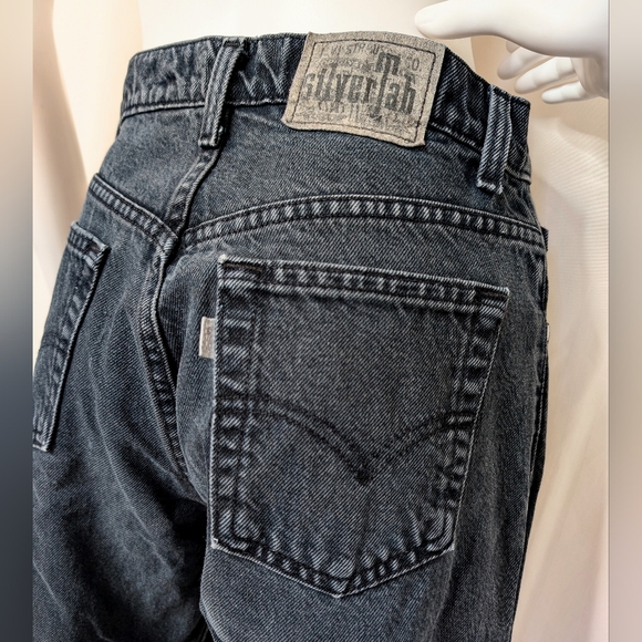 Vintage 80s 90s Black Levi's Silvertab Loose Jeans - Picture 1 of 11